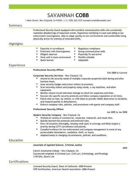 security officer job description resume|6 Great Security Officer Resume Examples .